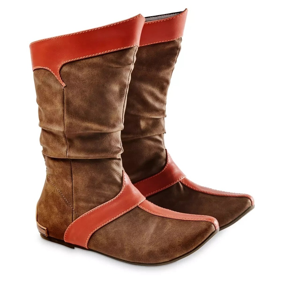 Disney Store Raya Costume Boots Kids Size 11/12 Last Dragon Cosplay Shoes NWT